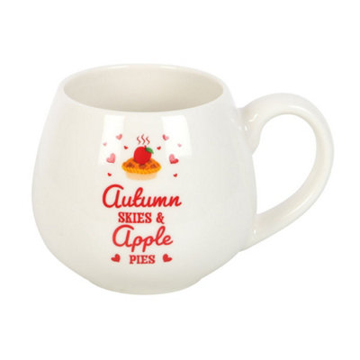 Something Different Autumn Skies & Apple Pies Rounded Mug White (One Size) from B&Q