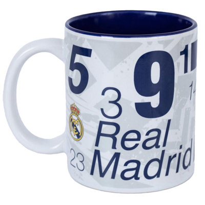 Real Madrid Cf Unisex White Los Galacticos Mug In - Image 3