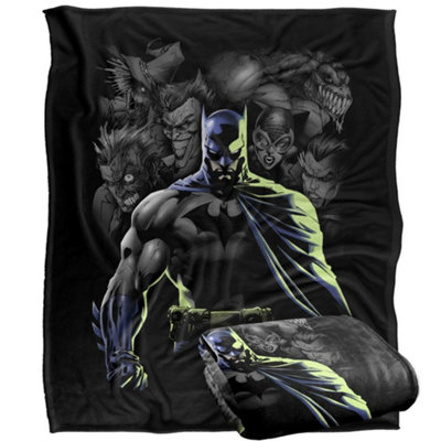 B&Q -  Batman Villains Blanket Multicoloured (One Size)