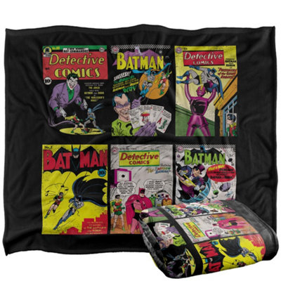DC comics Batman Ective Comics Orted Designs Blanket Multicoloured (One Size) from B&Q