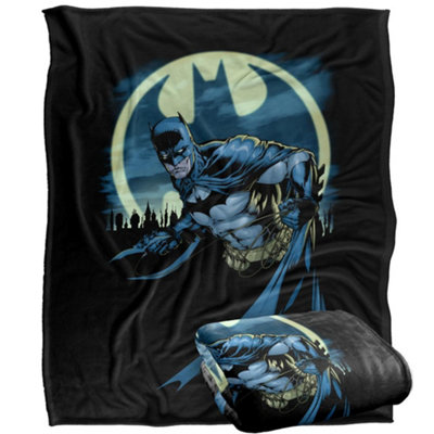 DC comics Batman Batarang Blanket Multicoloured (One Size) from B&Q