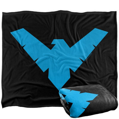 DC comics Batman Logo Nightwing Blanket Multicoloured (One Size) from B&Q
