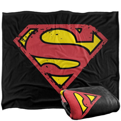 DC comics Superman Logo Blanket Multicoloured (One Size) from B&Q