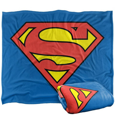 DC comics Superman Logo Blanket Multicoloured (One Size) from B&Q