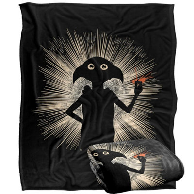 Harry Potter Silhouette Dobby Blanket Multicoloured (One Size) from B&Q