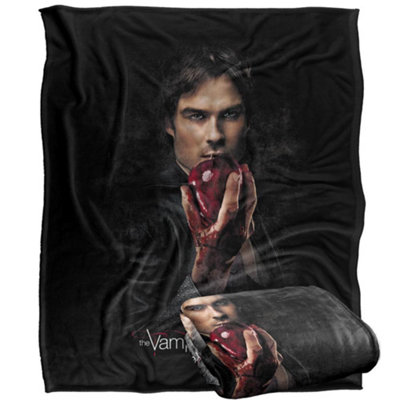 Vampire Diaries Apple Damon Blanket Multicoloured (One Size) from B&Q