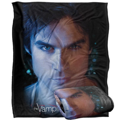 Vampire Diaries Headshot Damon Blanket Multicoloured (One Size) from B&Q