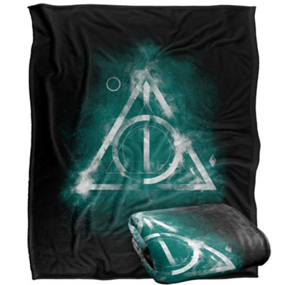 B&Q -  Deathly Hallows Watercolour Blanket Multicoloured (One Size)