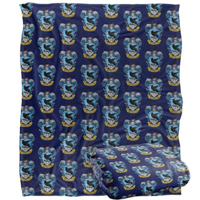 Harry Potter Ravenclaw Repeat Print Blanket Multicoloured (One Size) from B&Q