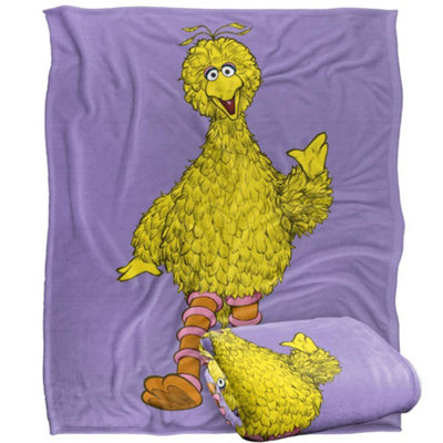  - Sesame Street Painted Big Bird Blanket Multicoloured (One Size)