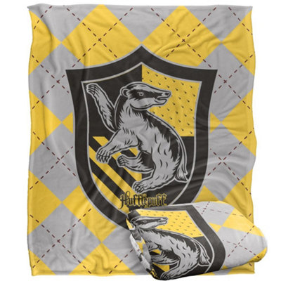 Harry Potter Hufflepuff Blanket Multicoloured (One Size) from B&Q