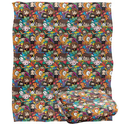 Harry Potter Chibi Group Blanket Multicoloured (One Size) from B&Q