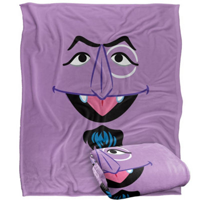 Sesame Street Face The Count Blanket Multicoloured (One Size) from B&Q