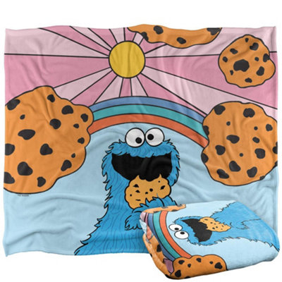 Sesame Street Sunrise Cookie Monster Blanket Multicoloured (One Size) from B&Q