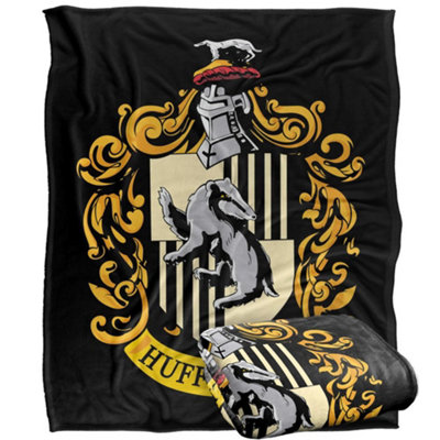 Harry Potter Hufflepuff Crest Blanket Multicoloured (One ) 152Cm