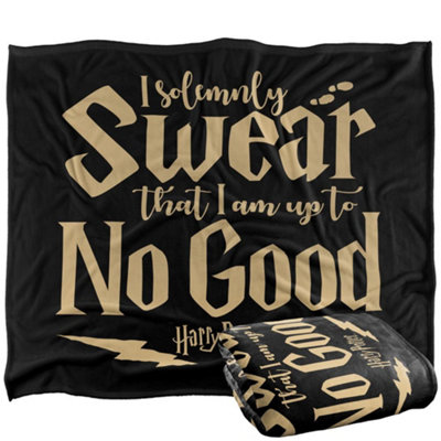 Harry Potter I Solemnly Swear Marauders Map Blanket Multicoloured (One Size) from B&Q