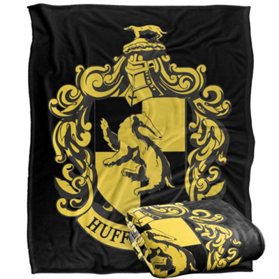 B&Q -  Hufflepuff Crest Blanket Multicoloured (One Size)