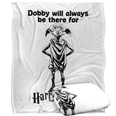 Harry Potter Always Be There Dobby Blanket Multicoloured (One Size) from B&Q