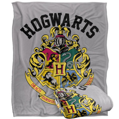 B&Q -  Hogwarts Crest Blanket Multicoloured (One Size)