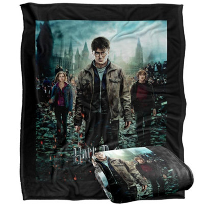  - Harry Potter And The Deathly Hallows Movie Poster Blanket Multicoloured (One Size)