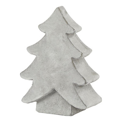 B&Q -  Athena Stone Christmas Tree White (One Size)