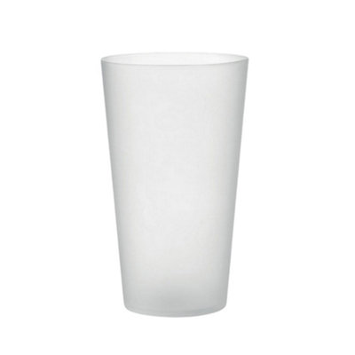 Midocean Festa Large Reusable 500Ml Party Cup Transparent White (One Size) from B&Q
