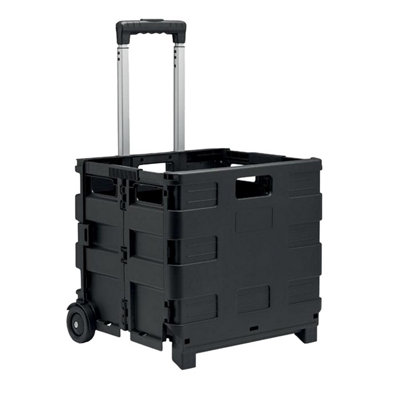 Midocean Carro Foldable Shopping Trolley Black (One Size) from B&Q