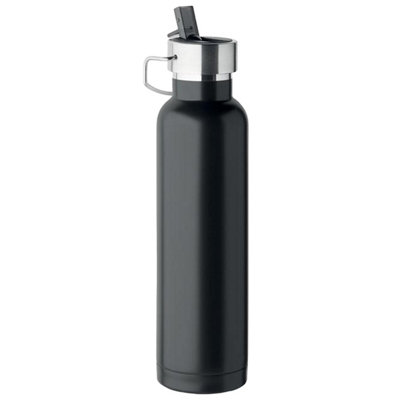 Midocean Black Riflow Double-Walled 660Ml Bottle - One Size - Image 3