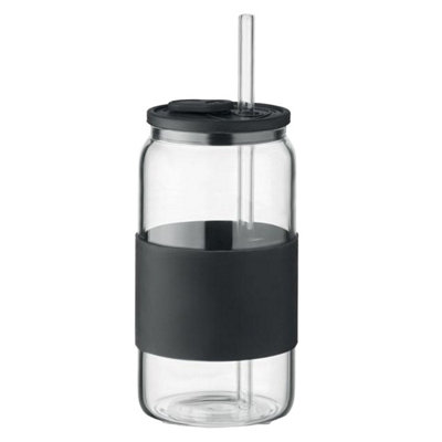  - Midocean Borosip Borosilicate Gl 550Ml Tumbler Black/transparent (One Size)