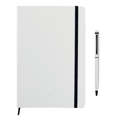 Midocean Neilo Set Notebook & Pen White (21Cm X 14Cm X 1Cm) from B&Q