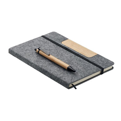 Midocean Notemix Rpet A5 Notebook Set Stone Grey (One Size) from B&Q