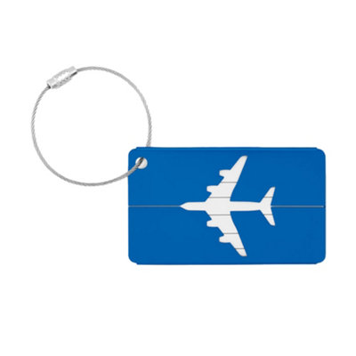 Midocean Fly Aluminium Luggage Tag Royal Blue (One Size) from B&Q