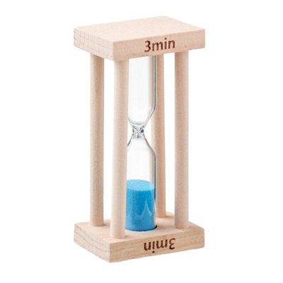 Midocean Ci Wooden 3 Minutes Hourgl Wood (One Size) from B&Q