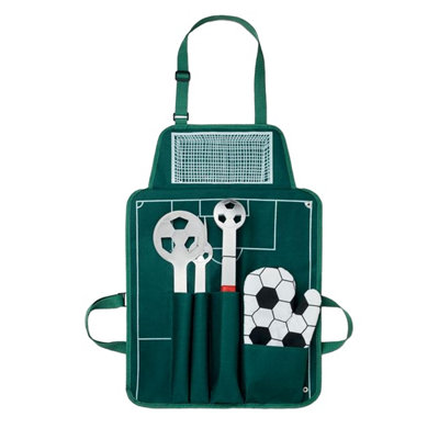 Midocean Donau Bally Football Bbq Tool Set Green (One Size) from B&Q