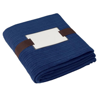 Midocean Cap Code Fleece Blanket Blue (One Size) from B&Q