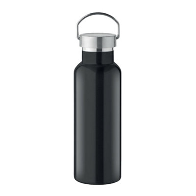B&Q Black Midocean Florence Double-Walled Bottle (One ) 500Ml
