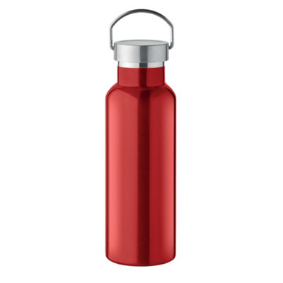 B&Q Red Midocean Florence Double-Walled Bottle (One ) 500Ml