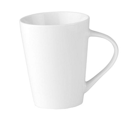 Midocean Rome Conical Porcelain 250Ml Mug White (One Size) from B&Q