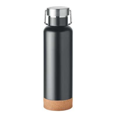 Midocean Ives Cork 500Ml Bottle Black (One Size) from B&Q