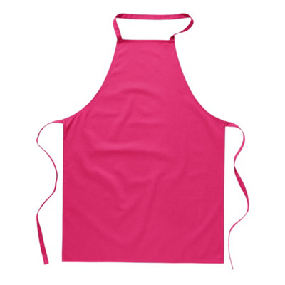 Midocean Kitab Cotton Kitchen Apron Fuchsia (One Size) from B&Q