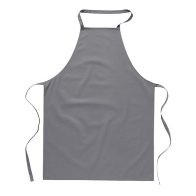 Midocean Kitab Cotton Kitchen Apron Grey (One Size) from B&Q