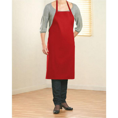 Midocean Kitab Cotton Kitchen Apron Red (One Size) from B&Q