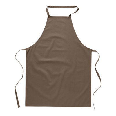 Midocean Kitab Cotton Kitchen Apron Taupe (One Size) from B&Q