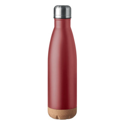 Midocean Aspen Cork Double Wall 500Ml Water Bottle Burgundy (One Size) from B&Q