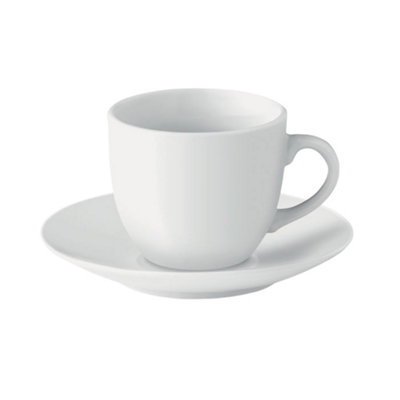 Midocean 80Ml Espresso Cup & Saucer White (One Size) from B&Q