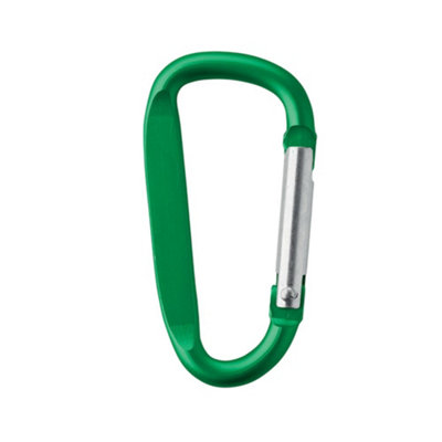 Midocean Gancho Clip-On Aluminium Carabiner Green (One Size) from B&Q