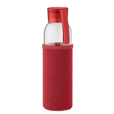  - Midocean Ebor Recycled Gl 500Ml Bottle Red (One Size)