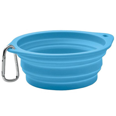 Midocean Kolapdier 350Ml Collapsible Dog Bowl Baby Blue (One Size) from B&Q