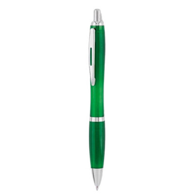 Midocean Rio Rpet Ballpoint Pen Transparent Green (One Size) from B&Q