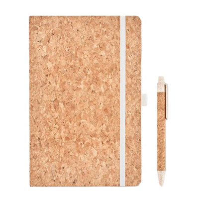 Midocean Suber Cork A5 Notebook With Pen Set Beige (One Size) from B&Q